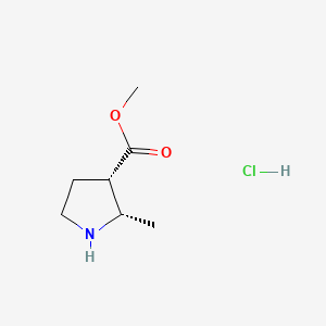 methyl (2S,3S)-2-methylpyrrolidine-3-carboxylate;hydrochloride
