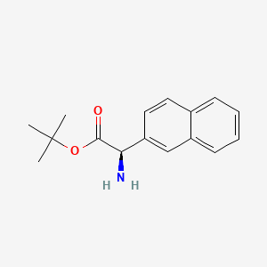 tert-butyl (2R)-2-amino-2-naphthalen-2-ylacetate