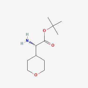 tert-butyl (2S)-2-amino-2-(oxan-4-yl)acetate