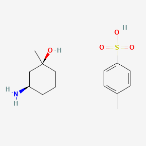 (1S,3R)-3-amino-1-methylcyclohexan-1-ol;4-methylbenzenesulfonic acid