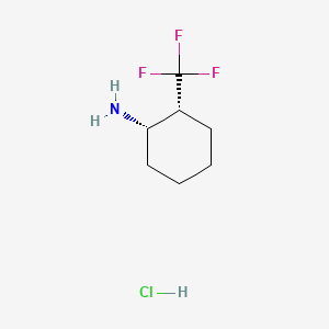(1S,2R)-2-(trifluoromethyl)cyclohexan-1-amine;hydrochloride