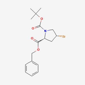 2-O-benzyl 1-O-tert-butyl (2R,4R)-4-bromopyrrolidine-1,2-dicarboxylate