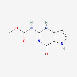 molecular formula C8H8N4O3 B8211780 methyl N-(4-oxo-1,5-dihydropyrrolo[3,2-d]pyrimidin-2-yl)carbamate 