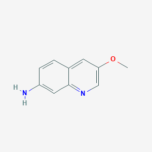 molecular formula C10H10N2O B8211816 3-Methoxyquinolin-7-amine 