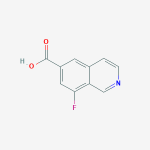 molecular formula C10H6FNO2 B8211827 8-Fluoroisoquinoline-6-carboxylic acid 