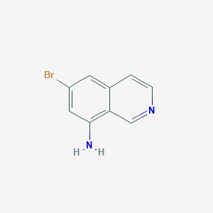 molecular formula C9H7BrN2 B8212016 6-Bromoisoquinolin-8-amine 