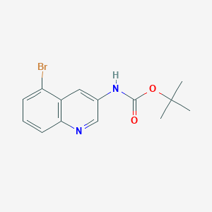 molecular formula C14H15BrN2O2 B8212071 Tert-butyl N-(5-bromoquinolin-3-YL)carbamate 
