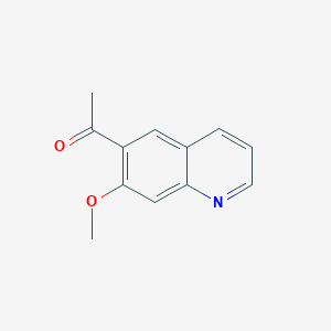 molecular formula C12H11NO2 B8212094 1-(7-Methoxyquinolin-6-yl)ethan-1-one 