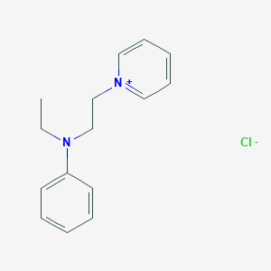 molecular formula C15H19ClN2 B082125 1-[2-(Ethylphenylamino)ethyl]pyridinium chloride CAS No. 14408-19-6