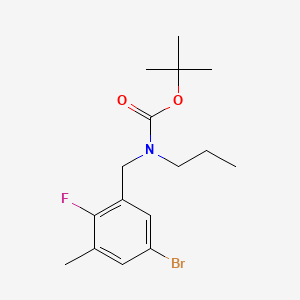 molecular formula C16H23BrFNO2 B8212627 tert-Butyl 5-bromo-2-fluoro-3-methylbenzyl(propyl)carbamate 