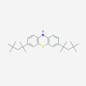 molecular formula C28H41NS B082127 3,7-Bis(1,1,3,3-tetramethylbutyl)-10H-phenothiazine CAS No. 10538-33-7
