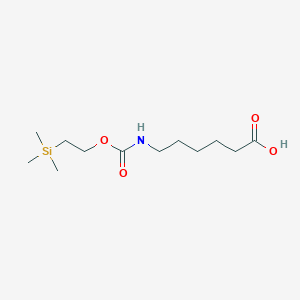 molecular formula C12H25NO4Si B8212853 6-(2-Trimethylsilanyl-ethoxycarbonylamino)-hexanoic acid 