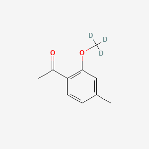 molecular formula C10H12O2 B8213207 Ethanone,1-[4-methyl-2-(methoxy-d3)phenyl]- 