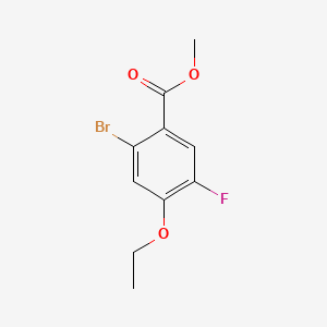 molecular formula C10H10BrFO3 B8213337 Methyl 2-bromo-4-ethoxy-5-fluorobenzoate 