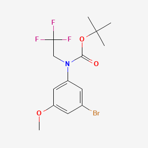 molecular formula C14H17BrF3NO3 B8213411 tert-Butyl (3-bromo-5-methoxyphenyl)(2,2,2-trifluoroethyl)carbamate 