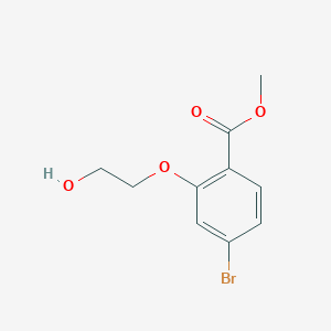 molecular formula C10H11BrO4 B8213543 Methyl 4-bromo-2-(2-hydroxyethoxy)benzoate 