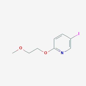 molecular formula C8H10INO2 B8213918 5-Iodo-2-(2-methoxyethoxy)pyridine 