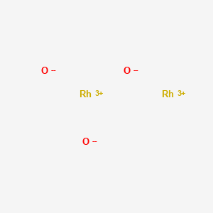 molecular formula O3Rh2 B082144 Rhodium(III) oxide CAS No. 12036-35-0
