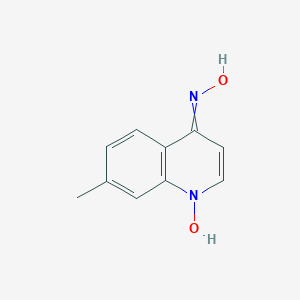 molecular formula C10H10N2O2 B082152 N-(1-hydroxy-7-methylquinolin-4-ylidene)hydroxylamine CAS No. 13442-09-6