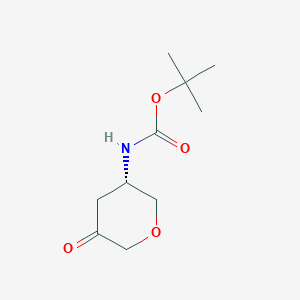 molecular formula C10H17NO4 B8215782 tert-butyl N-[(3S)-5-oxooxan-3-yl]carbamate 