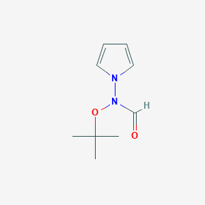 molecular formula C9H14N2O2 B8215859 N-[(2-methylpropan-2-yl)oxy]-N-pyrrol-1-ylformamide 