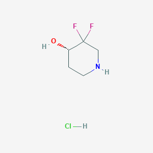 molecular formula C5H10ClF2NO B8215875 (S)-3,3-difluoropiperidin-4-ol hydrochloride 