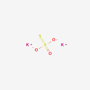molecular formula K2S2O3<br>K2O3S2 B082159 Potassium thiosulfate CAS No. 10294-66-3