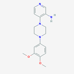 Piperazine, 1-(3-amino-4-pyridyl)-1-(3,4-dimethoxyphenyl)-