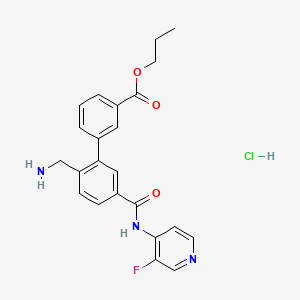 molecular formula C23H23ClFN3O3 B8216105 Sovesudil hydrochloride 