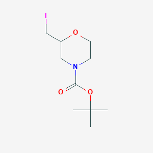 molecular formula C10H18INO3 B8216247 4-Boc-2-(iodomethyl)-morpholine 