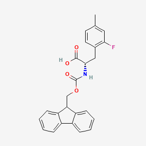 molecular formula C25H22FNO4 B8216325 N-Fmoc-2-fluoro-4-methyl-L-phenylalanine 