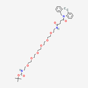 molecular formula C38H53N3O10 B8216498 DBCO-PEG6-NH-Boc 