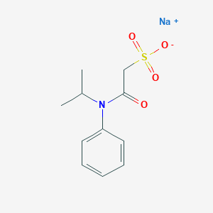 molecular formula C11H14NNaO4S B8216599 sodium;2-oxo-2-(N-propan-2-ylanilino)ethanesulfonate 
