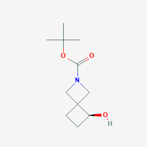 molecular formula C11H19NO3 B8216894 tert-butyl (7S)-7-hydroxy-2-azaspiro[3.3]heptane-2-carboxylate 