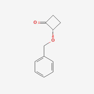 molecular formula C11H12O2 B8217076 (S)-2-(Benzyloxy)cyclobutanone 