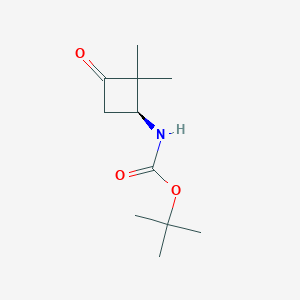 tert-butyl N-[(1S)-2,2-dimethyl-3-oxocyclobutyl]carbamate