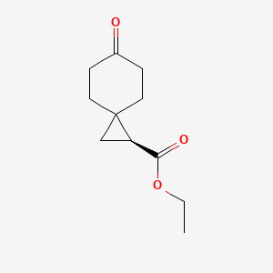 molecular formula C11H16O3 B8217106 ethyl (1S)-6-oxospiro[2.5]octane-1-carboxylate 