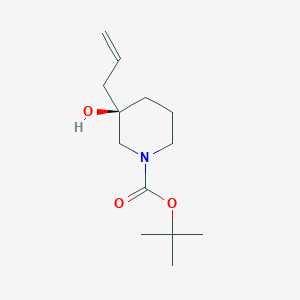 tert-butyl (3R)-3-hydroxy-3-prop-2-enylpiperidine-1-carboxylate