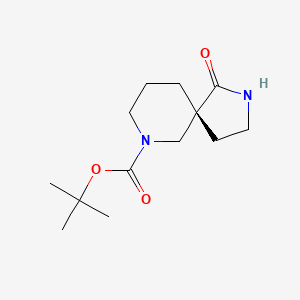 molecular formula C13H22N2O3 B8217162 tert-butyl (5R)-1-oxo-2,7-diazaspiro[4.5]decane-7-carboxylate 
