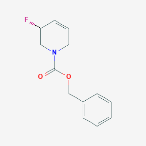 molecular formula C13H14FNO2 B8217174 benzyl (3R)-3-fluoro-3,6-dihydro-2H-pyridine-1-carboxylate 