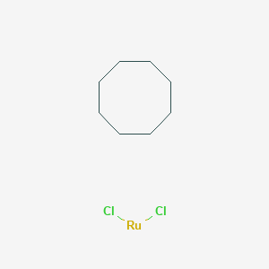 molecular formula C8H16Cl2Ru B8217641 Dichloro(cycloocta-1,5-diene)ruthenium(II) 
