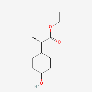 molecular formula C11H20O3 B8217799 ethyl (2S)-2-(4-hydroxycyclohexyl)propanoate 