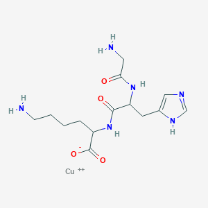 molecular formula C14H23CuN6O4+ B8217913 Prezatide copper 