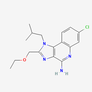 molecular formula C17H21ClN4O B8217915 4-Hydroxy -1-(2-methylpropyl)-1H-imidazo[4,5-c]quinoline 