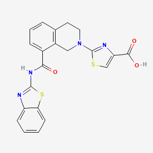 molecular formula C21H16N4O3S2 B8218004 Bcl-xL antagonist 2 