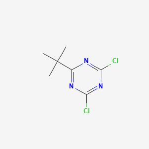 molecular formula C7H9Cl2N3 B8218319 2-(Tert-butyl)-4,6-dichloro-1,3,5-triazine 