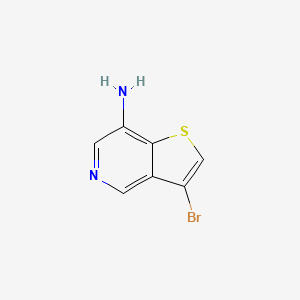 molecular formula C7H5BrN2S B8218422 3-Bromothieno[3,2-c]pyridin-7-amine 