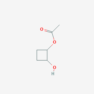 molecular formula C6H10O3 B8218458 2-Hydroxycyclobutyl acetate 