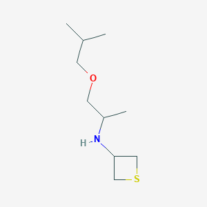 molecular formula C10H21NOS B8218505 N-(1-Isobutoxypropan-2-yl)thietan-3-amine 