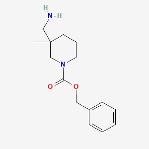 molecular formula C15H22N2O2 B8218561 Benzyl 3-(aminomethyl)-3-methylpiperidine-1-carboxylate 